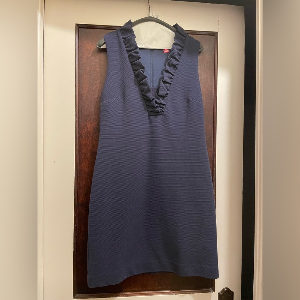 Lilly Pulitzer Navy Ruffled Mini Dress